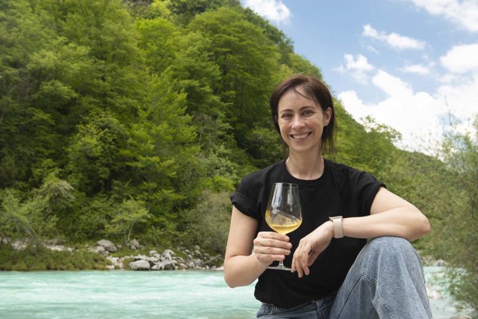 Ógl Mária sommelier. Fotó: Molnár Anikó.