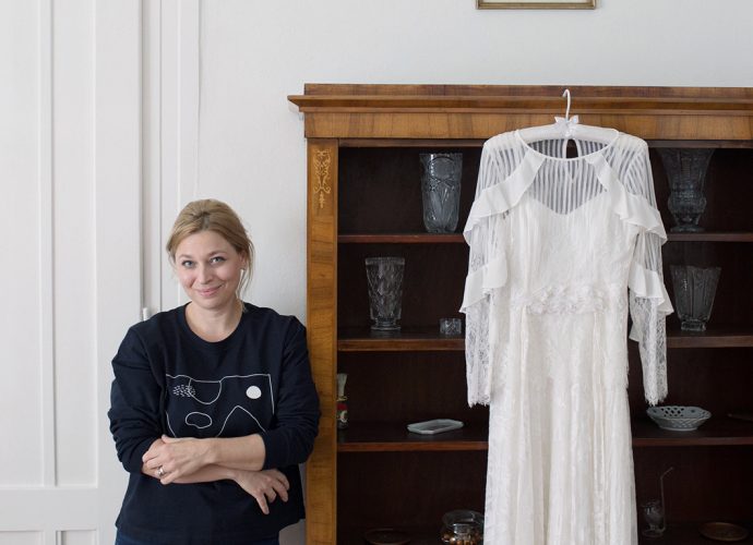 Fannihalmi, Halmi Fanni, menyasszonyi ruha, újrahasznosít,