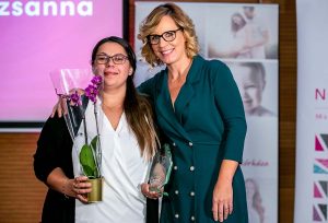 Orosz-Karászi Zsuzsanna a Lélekanya díjátadón.