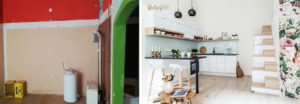 Home staging előtt (balról) és után (jobbról).
